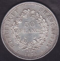Fransa 50 Frank 1978 Gümüş ( 30 Gram )