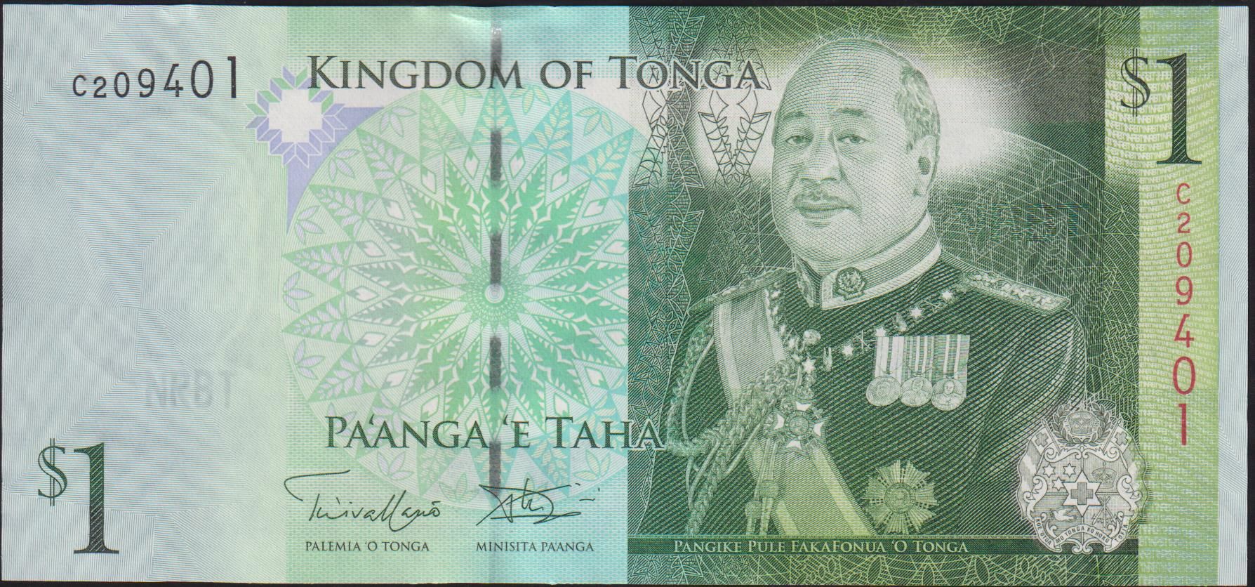 Tonga 1 Paanga 2008 Çil Pick 37