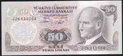 6.Emisyon 2.Tertip 50 Lira J26 110764 Çilaltı Çil