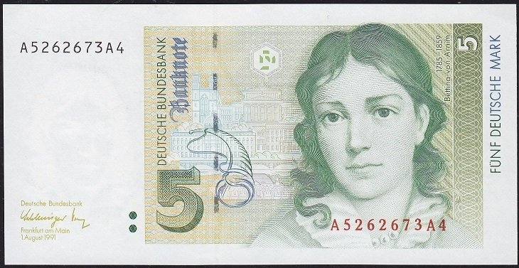 Almanya 5 Mark 1991 Çil ( R296a )