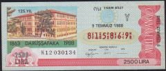 1988 9 Temmuz Yarım Bilet - Y Serisi