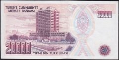 7.Emisyon 1.Tertip 20000 Lira E24 916544 Çok Çok Temiz+