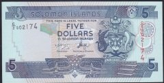 Solomon İsland 5 Dolar 2006 Çil Pick26