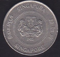 SİNGAPUR 10 CENT 1985