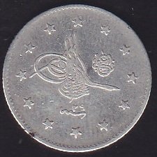 1293 / 29 ABDULHAMİT 2 KURUŞ GÜMÜŞ ÇOK TEMİZ