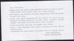 Ankara- Eskişehir Doğu Ekspresi Tren Bileti 1993