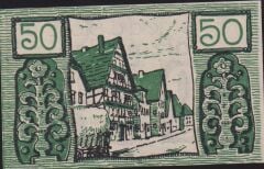 Almanya 50 Pfennig Notgeld 1922 Çil