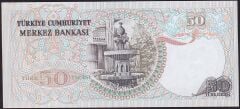 6.Emisyon 2.Tertip 50 Lira J25 426736 Çil