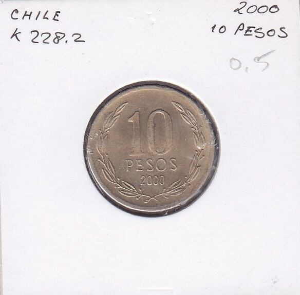 Şili 10 Pesos 2000