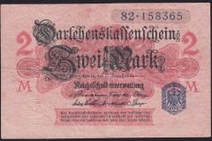 Almanya 2 Mark 1914 Çok Temiz+ Mavi Seri Numara