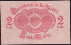 Almanya 2 Mark 1914 Çok Temiz+ Mavi Seri Numara