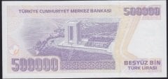 7.EMİSYON 4.TERTİP 500000 LİRA J88 756910 ÇİL