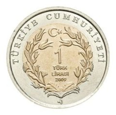 2009 Yılı 1 Lira Fil Hatıra Para Çil
