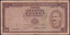 Timor 100 Escudos 1959 Temiz+ Pick 24