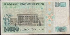 7.Emisyon 1.Tertip 50000 Lira B30 146178 Çok Temiz