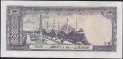 5.EMİSYON 4.TERTİP 500 LİRA Z38 013302  ÇOK ÇOK TEMİZ + ( DÜZELTME VAR )