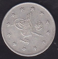 1293 / 28 ABDULHAMİT 2 KURUŞ GÜMÜŞ ÇÇT