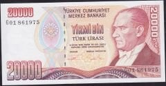 7.Emisyon 2.Tertip 20000 Lira G01 861975 Çil