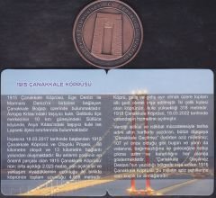2022 Yılı 1915 Çanakkale Köprüsü Bronz Hatıra Parası Sertifikalı