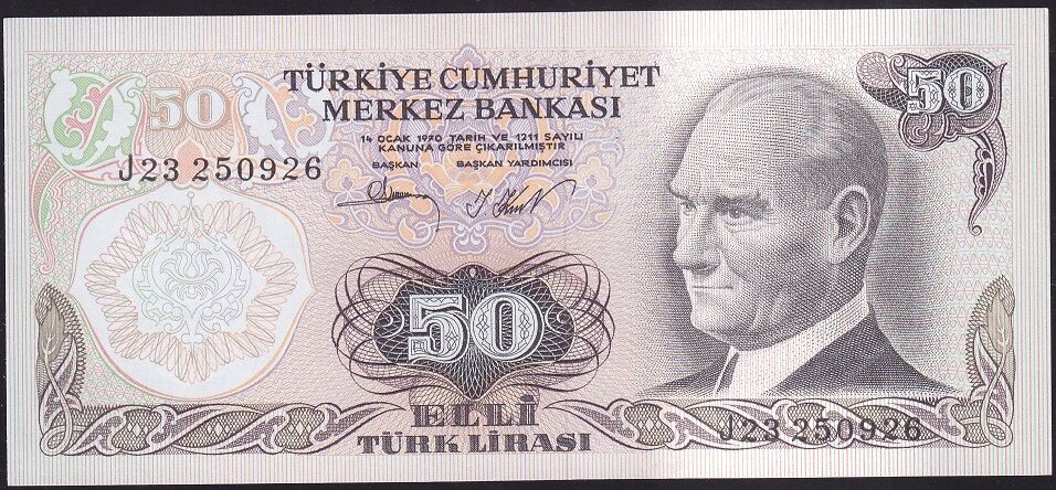 6.Emisyon 2.Tertip 50 Lira J23 250926 Çilaltı Çil