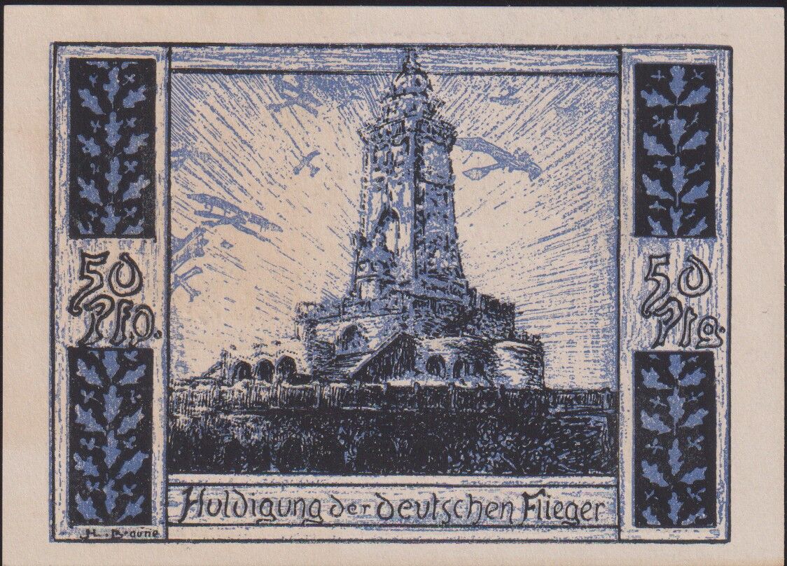 Almanya 50 Pfennig Notgeld 1921 Çil