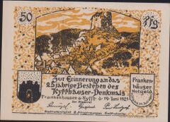 Almanya 50 Pfennig Notgeld 1921 Çil