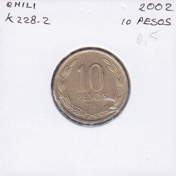 Şili 10 Pesos 2002