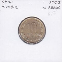 Şili 10 Pesos 2002