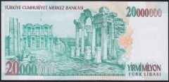 7.Emisyon 20 000 000 Lira A56 289938 Çilaltı Çil