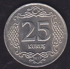 2017 Yılı 25 Kuruş