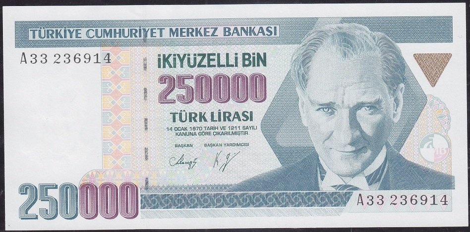 7.Emisyon 1.Tertip 250000 A33 236914 Çilaltı Çil