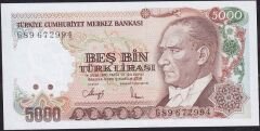 7.Emisyon 4.Tertip 5000 Lira G89 672994 Çilaltı Çil