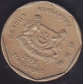 SİNGAPUR 1 DOLAR 1995