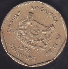 SİNGAPUR 1 DOLAR 1995