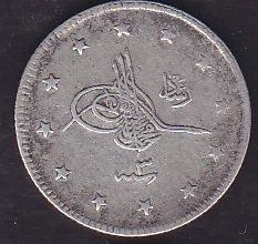 1327/3 Reşat 2 Kuruş Gümüş