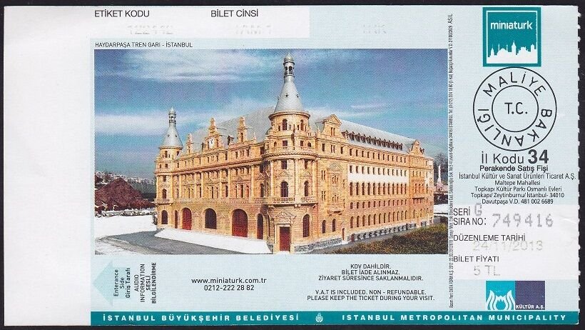İstanbul Miniatürk Bileti 2013