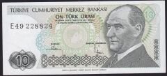 7.Emisyon 2.Tertip 10 Lira E49 228824 Çok Çok Temiz+