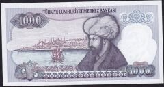 7.Emisyon 2.Tertip 1000 Lira J69 011706 Çil