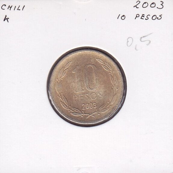 Şili 10 Pesos 2003