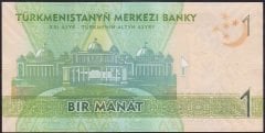 TÜRKMENİSTAN 1 MANAT 2012 ÇİL ( 222 )