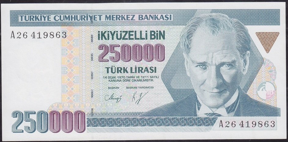7.Emisyon 1.Tertip 250000 A26 419863 Çilaltı Çil