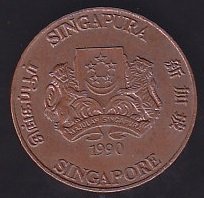 SİNGAPUR 1 CENT 1990