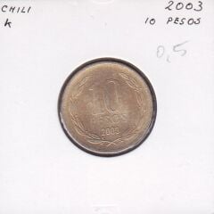 Şili 10 Pesos 2003
