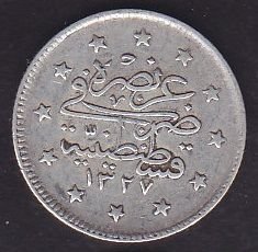1327/1 Reşat 2 Kuruş Gümüş