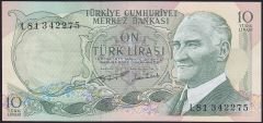 6.Emisyon 2.Tertip 10 Lira L81 342275 Çilaltı Çil