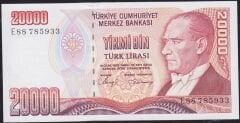 7.Emisyon 1.Tertip 20000 Lira E88 785933 Çil