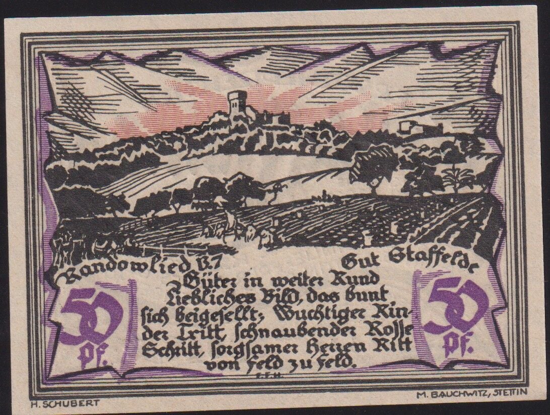 Almanya 50 Pfennig Notgeld 1921 Çil