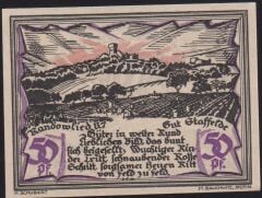 Almanya 50 Pfennig Notgeld 1921 Çil