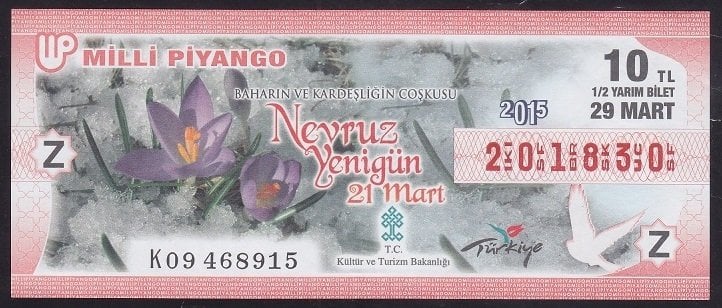 2015 29 MART YARIM BİLET - NEVRUZ