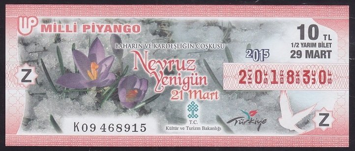 2015 29 MART YARIM BİLET - NEVRUZ